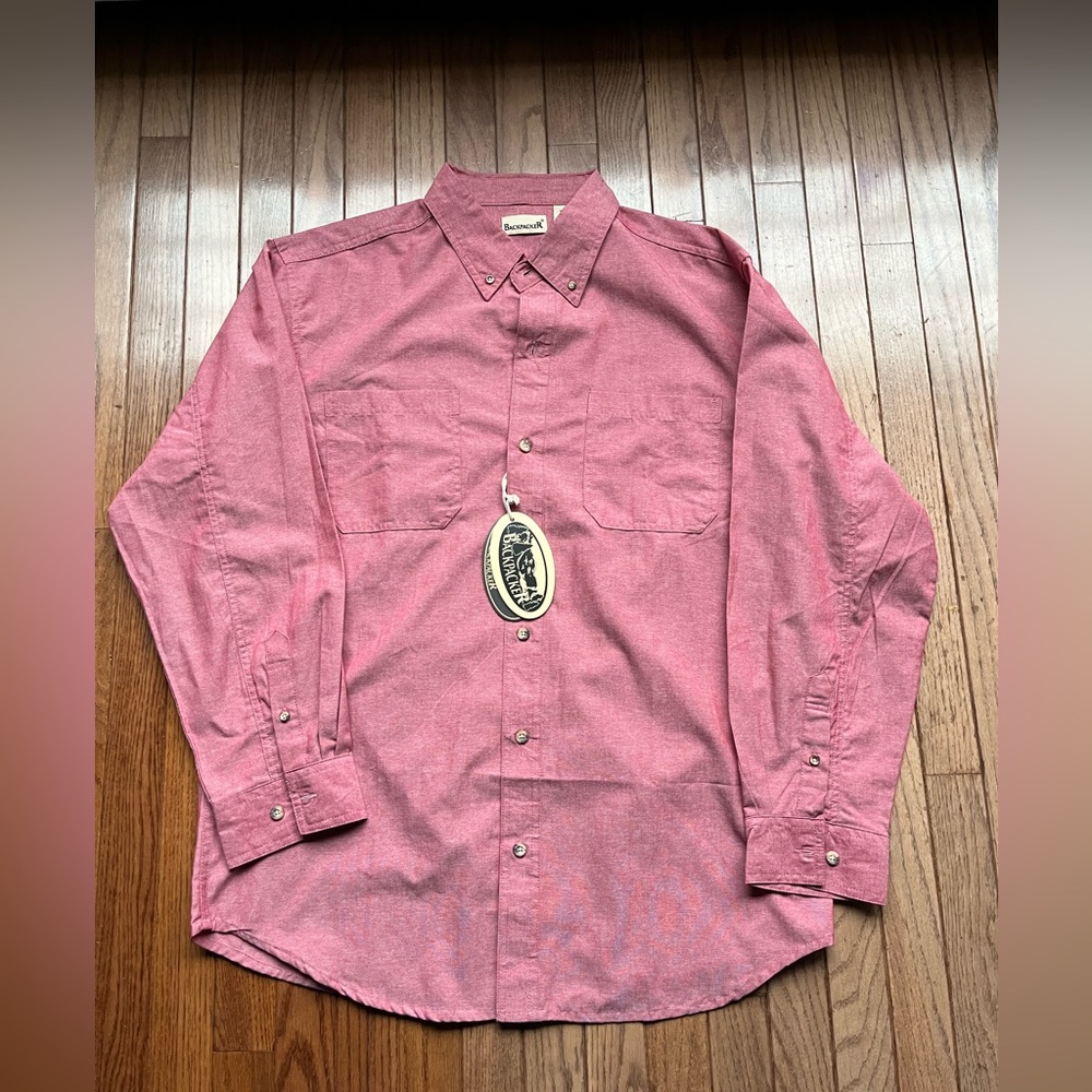 NWT Backpacker brand button up shirt